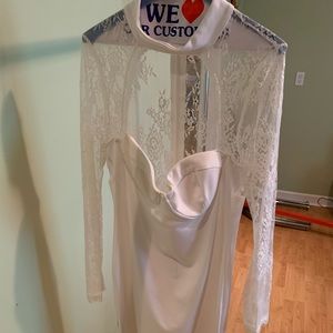 White body con dress